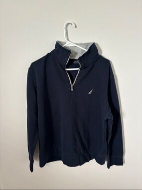 Nautica Men's Dark Navy Quarter-Zip Sweatshirt